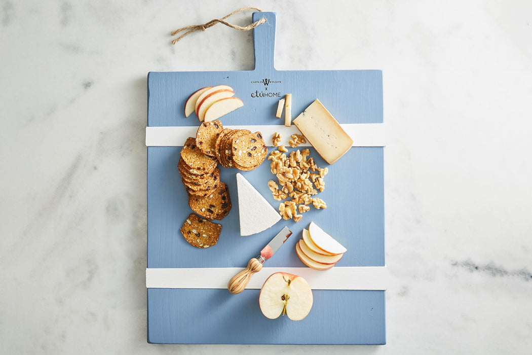 Caitlin Wilson French Blue/White Rectangle Mod Charcuterie Board