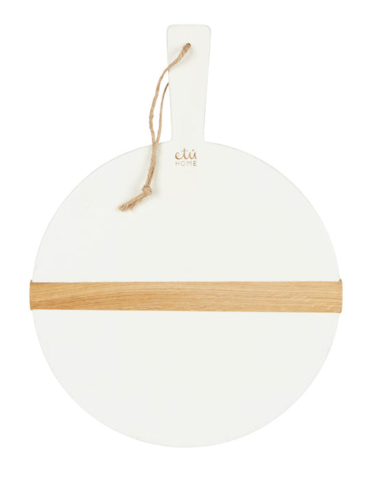 White Round Mod Charcuterie Board