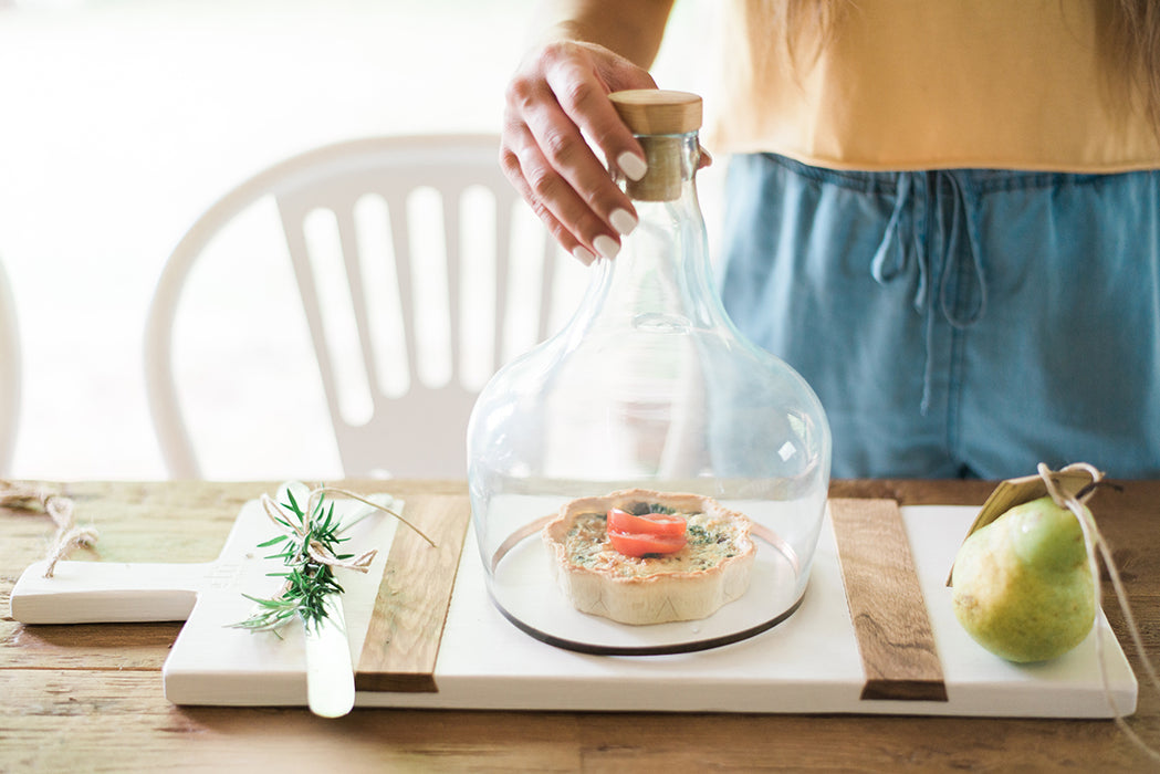 White Rectangle Mod Charcuterie Board