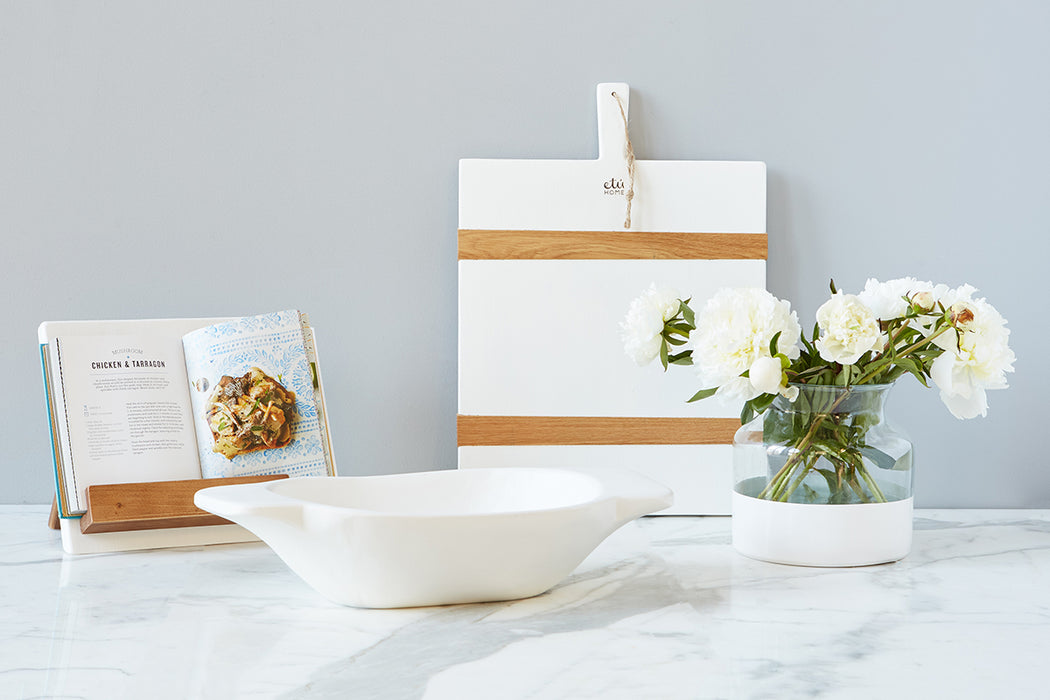 White Rectangle Mod Charcuterie Board