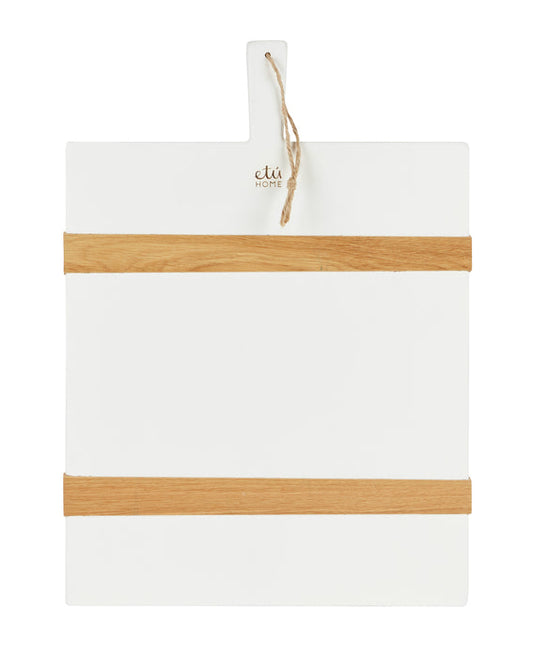 White Rectangle Mod Charcuterie Board