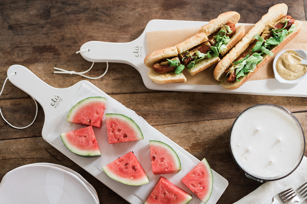 White Tapas Plank Set