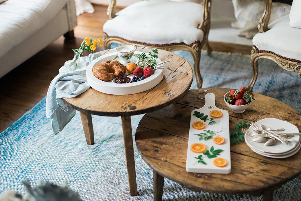 White Tapas Plank Set