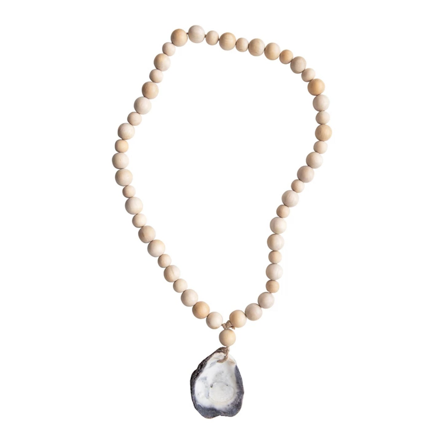 Mango Beaded Oyster Shell Pendant